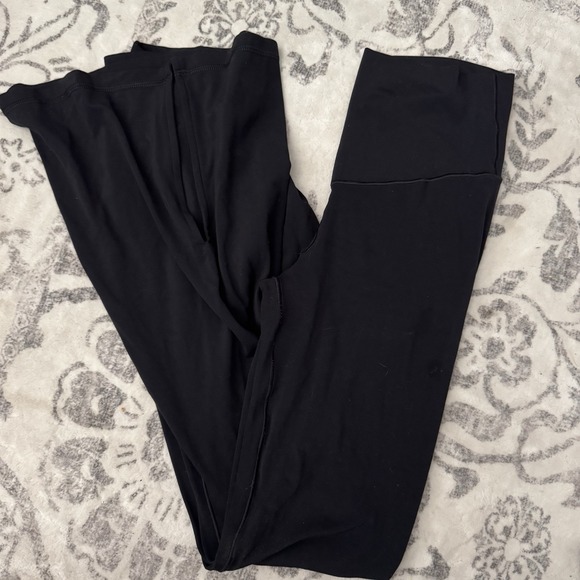 aerie Pants - Aerie‎ Offline Real Me Xtra Flare Hi Rise Legging Pant Black Womens M Slit